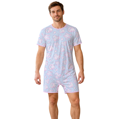 Pastel Bubbles Play Snap Romper