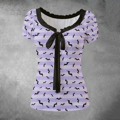 Spooky Sweet Bow Top - Puppy's Aesthetics