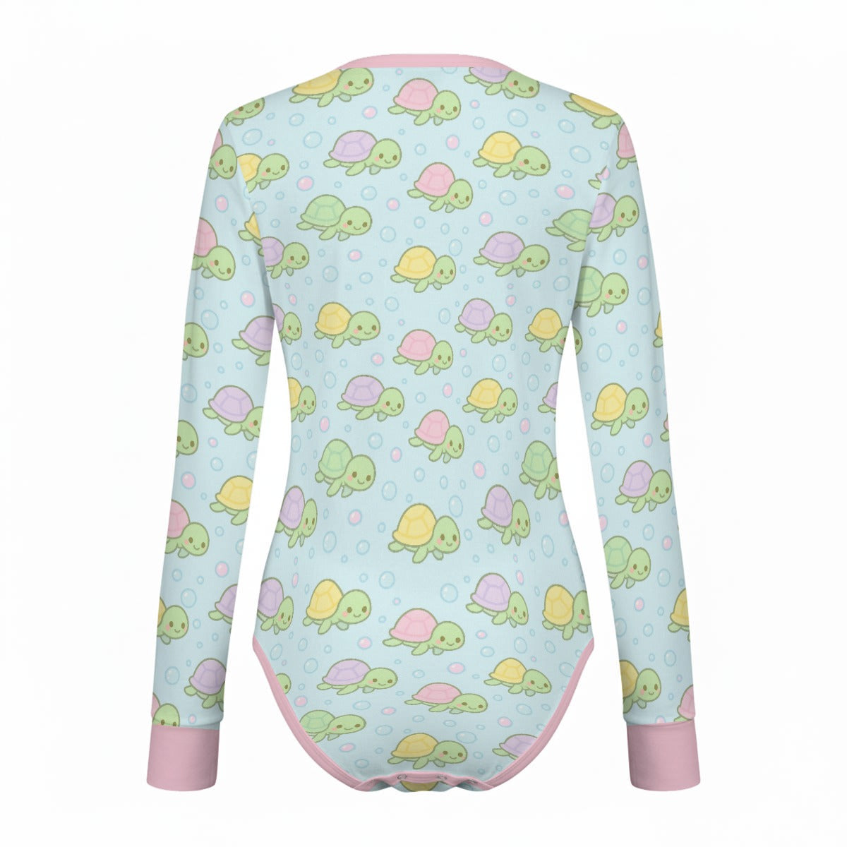 Tiny Turtle Long Sleeve CuddleSuit