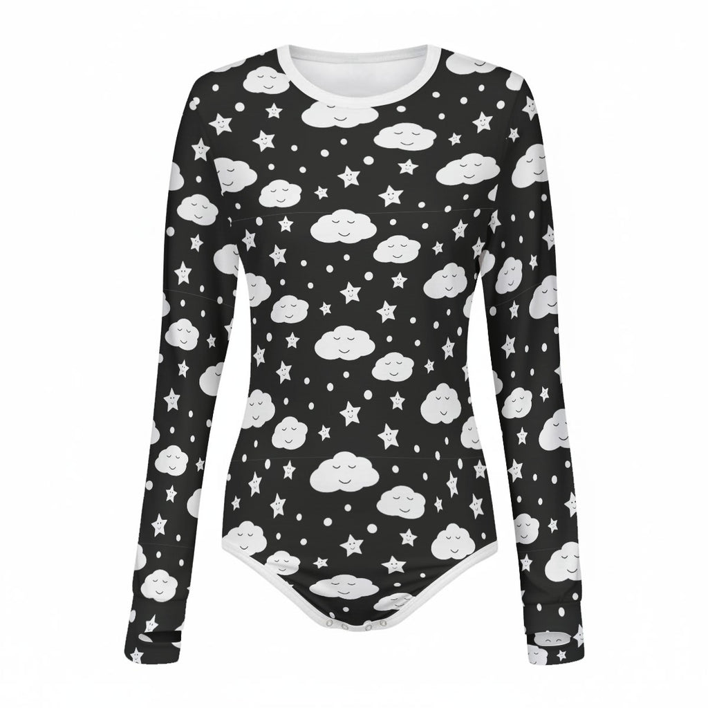 Sleepy Skies Long Sleeve CuddleSuit
