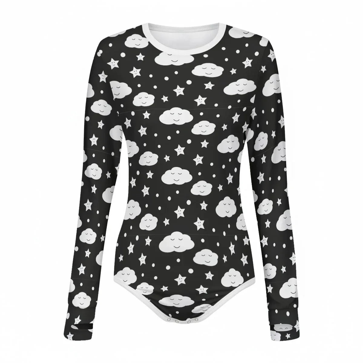 Sleepy Skies Long Sleeve CuddleSuit - Puppy's Aesthetics