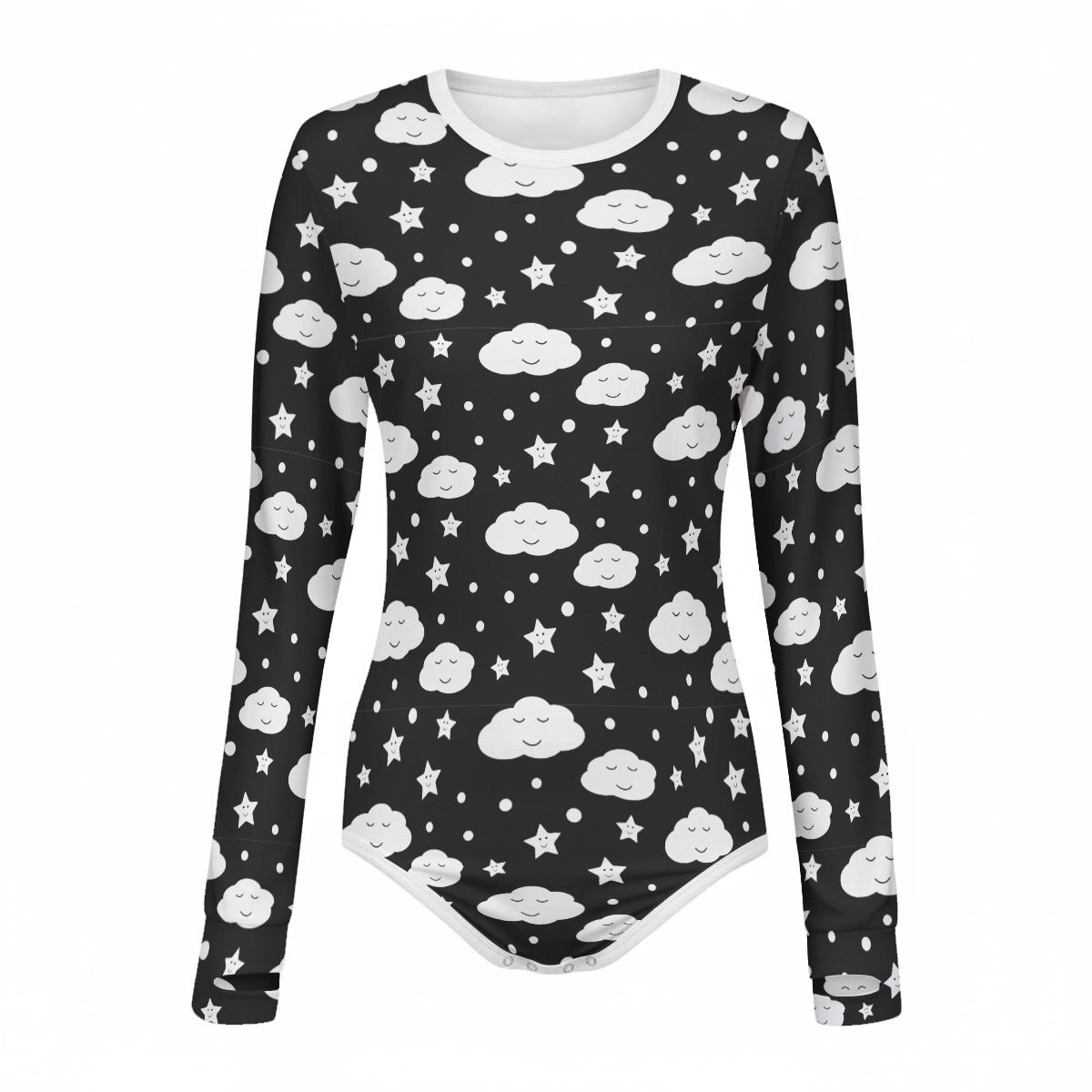 Sleepy Skies Long Sleeve CuddleSuit