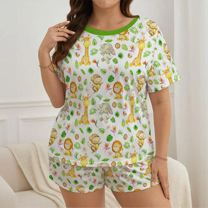 Jungle Playtime Jammies Shorts Set - Puppy's Aesthetics