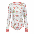 Ghostly Holiday Long Sleeve CuddleSuit