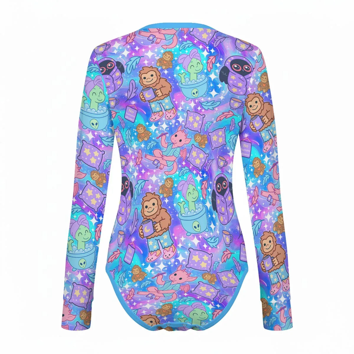 Cryptid Slumber Party Long Sleeve CuddleSuit - Puppy's Aesthetics