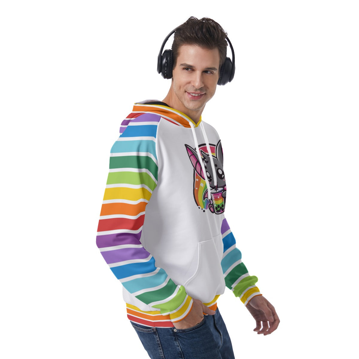 Batty Bobba Rainbow Unisex Hoodie