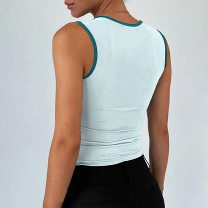 I'm Just Baby Blue Crop Tank Top
