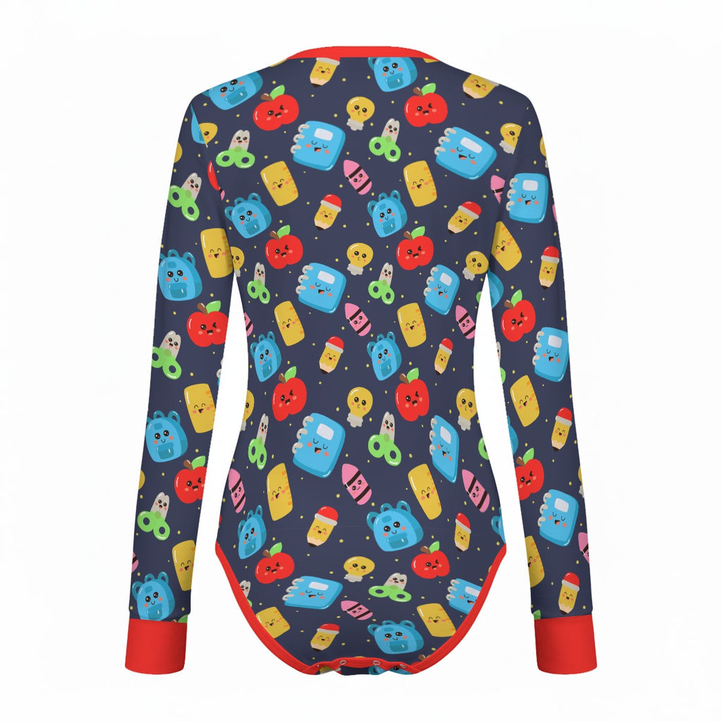 Classroom Cuties Long Sleeve CuddleSuit