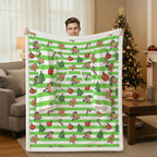 Gingerbread Capybara Wearable Blanket