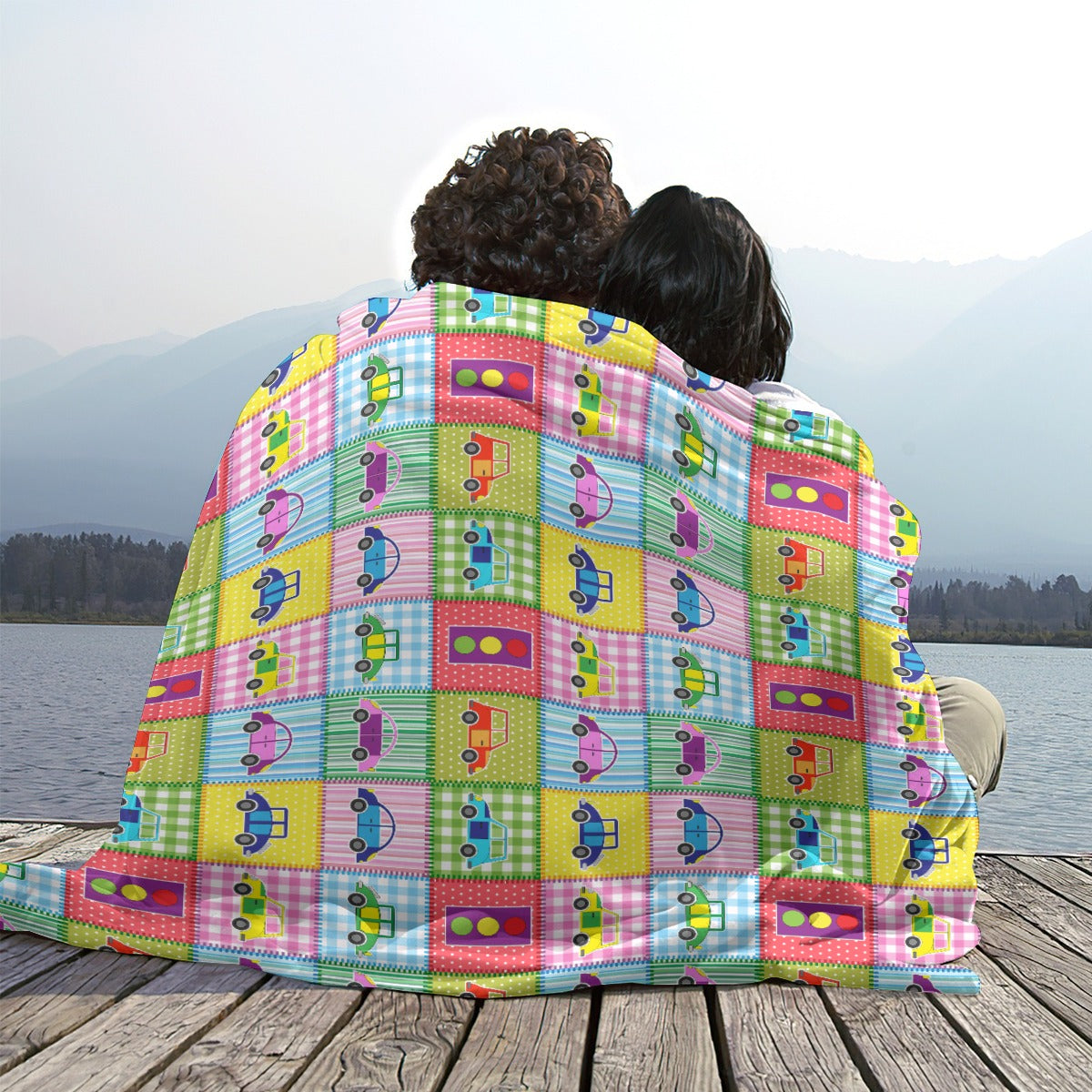 Little Driver Flannel Throw Blanket
