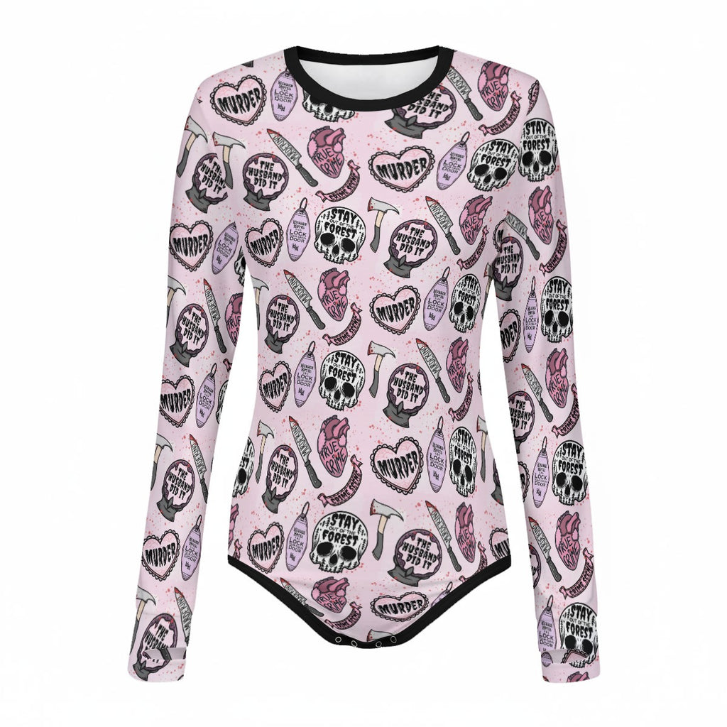 True Crime Cutie Long Sleeve CuddleSuit