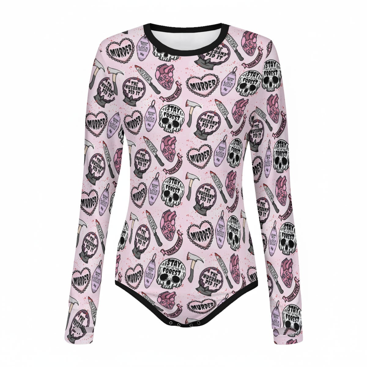 True Crime Cutie Long Sleeve CuddleSuit