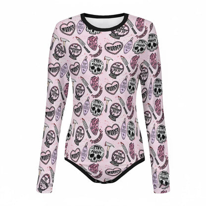 True Crime Cutie Long Sleeve CuddleSuit - Puppy's Aesthetics