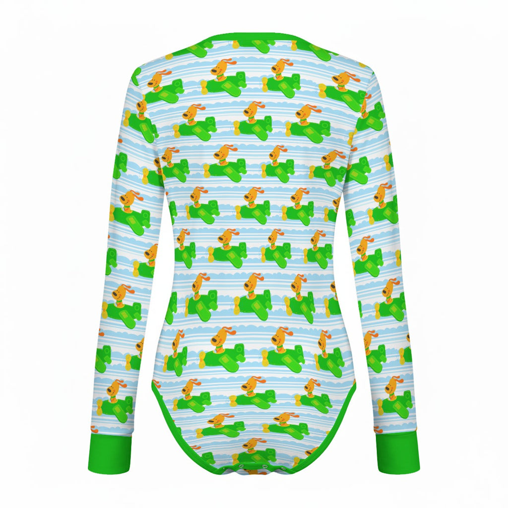 Sky Pup Adventure Long Sleeve CuddleSuit