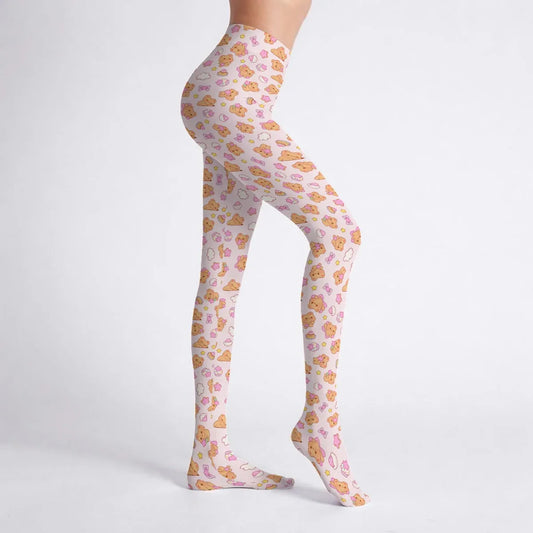 Bearly Adorable Stretch Tights - Puppy's Aesthetics