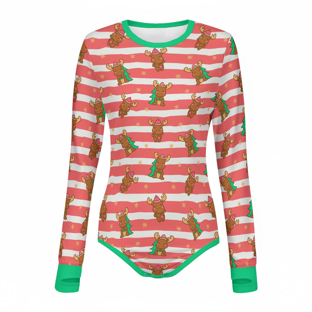 Merry Moose Long Sleeve CuddleSuit