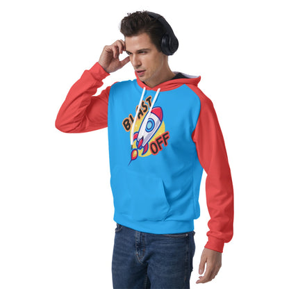 Blast Off Rocket Unisex Hoodie