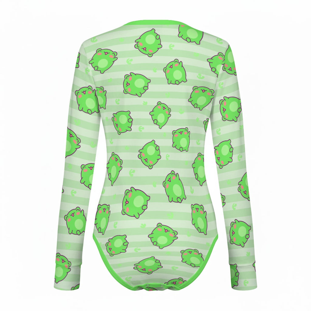Froggie Dreams Long Sleeve CuddleSuit