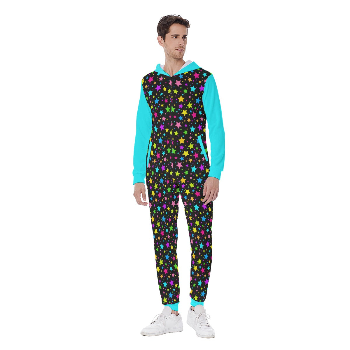 Neon Stars Hooded Sleeper