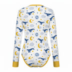Sleepy Whale Dreams Long Sleeve CuddleSuit
