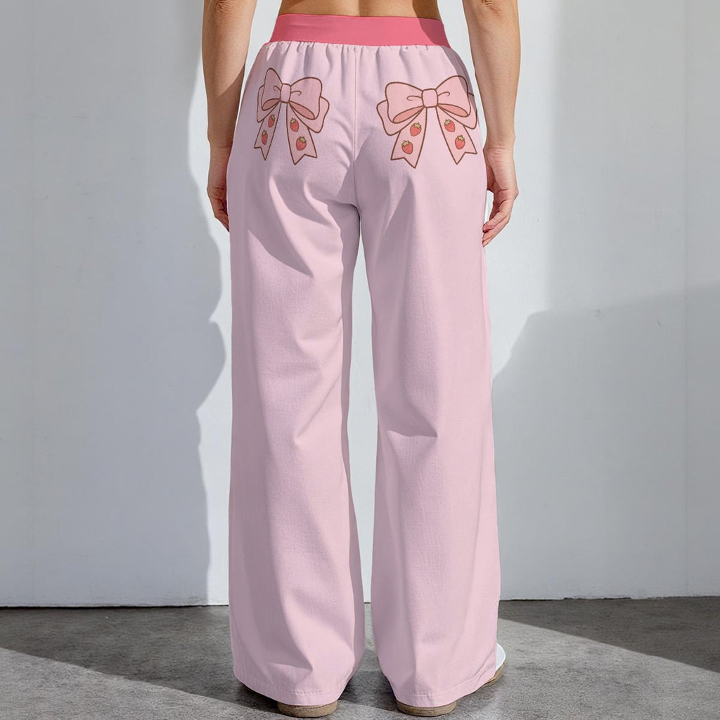Sweetheart Strawberry Bow Lounge Pants