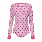 Sweet Bow Long Sleeve CuddleSuit