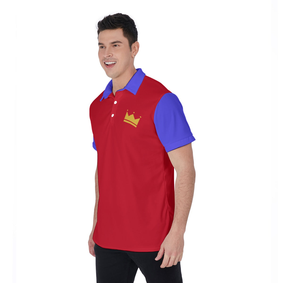 Red & Blue Crown Polo Shirt