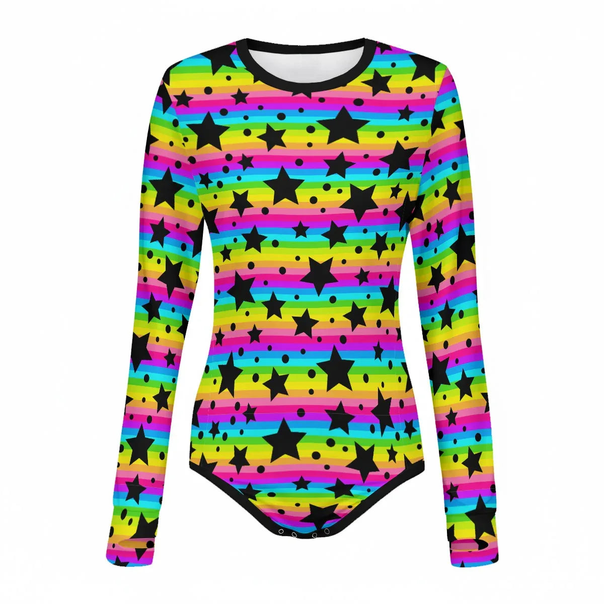 Starlite Stripes Long Sleeve CuddleSuit - Puppy's Aesthetics