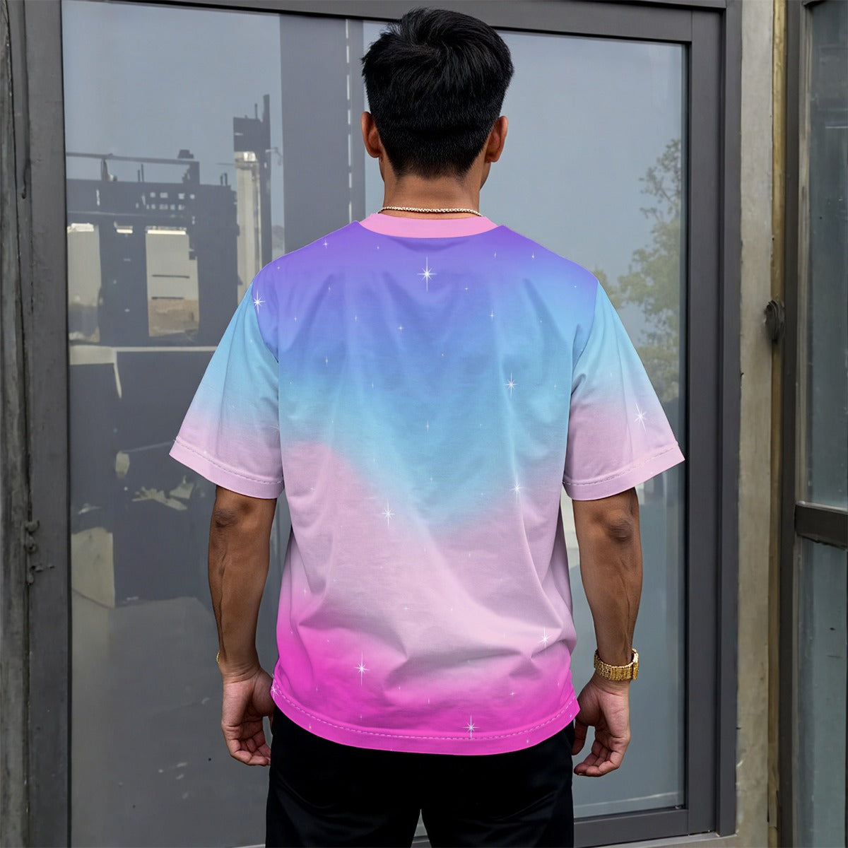 Soft Rainbow Star Play Tee