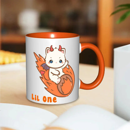 Lil One Kitty 11oz Double Coffee Mug - Puppy's Aesthetics