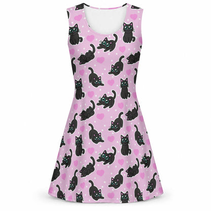 Midnight Meow Tank Dress