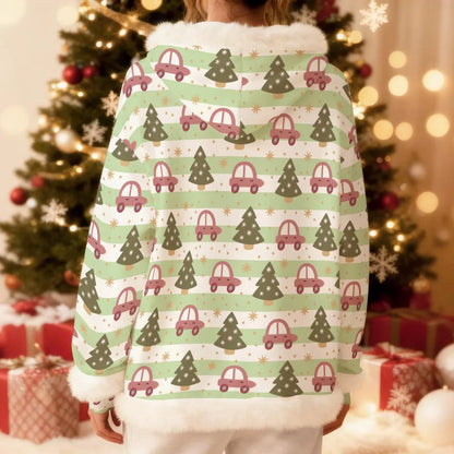 Lil Tree Cruiser Fleece Hoodie With Trim - Puppy's Aesthetics