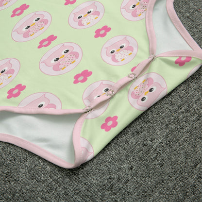 Pink Owls Adult Unisex Onesie