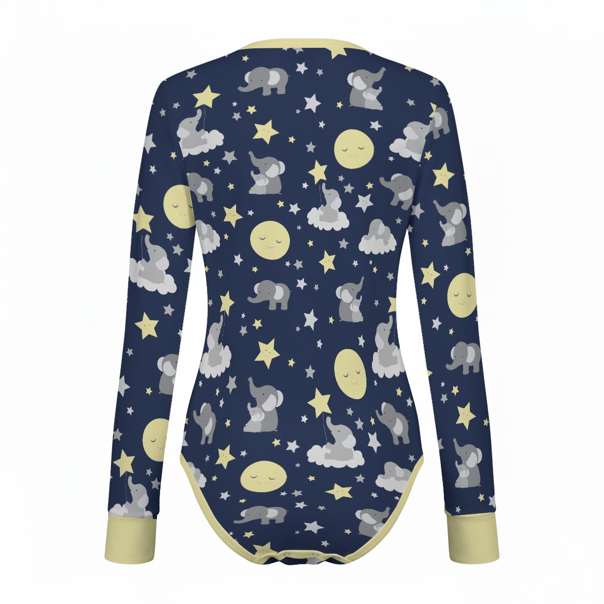 Dreamy Elephants Long Sleeve CuddleSuit
