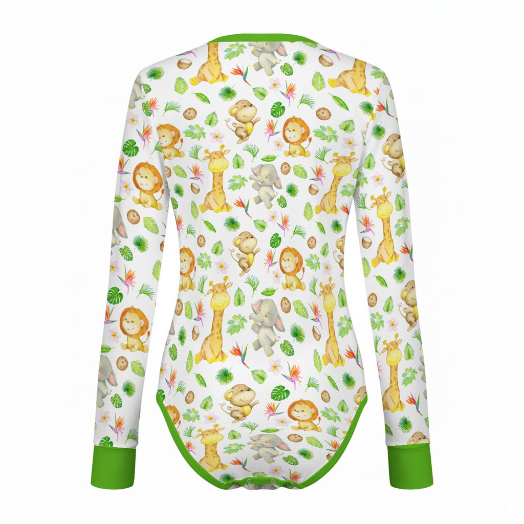 Jungle Friends Playtime Long Sleeve CuddleSuit