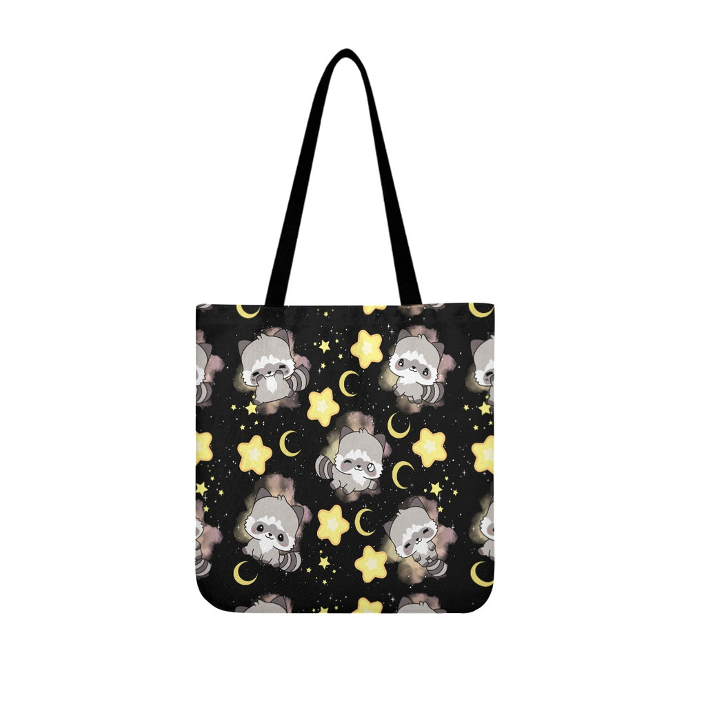 Celestial Raccoon Cloth Tote Bag