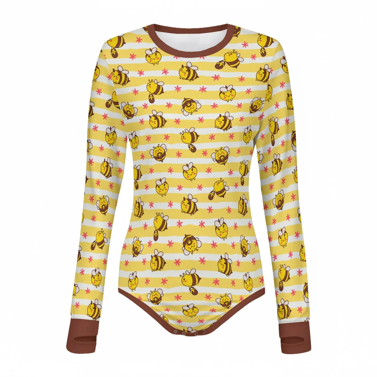 Busy Bees Long Sleeve CuddleSuit - Puppy's Aesthetics