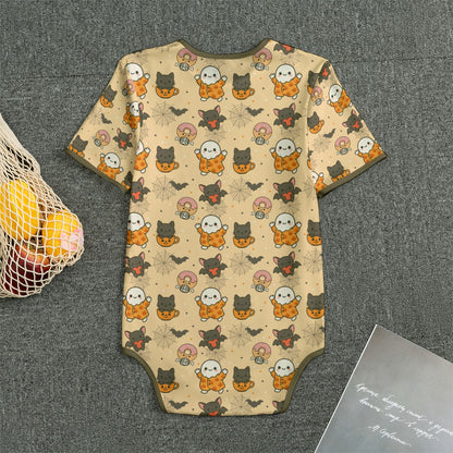Pumpkin Patch Pals Short Sleeve CuddleSuit