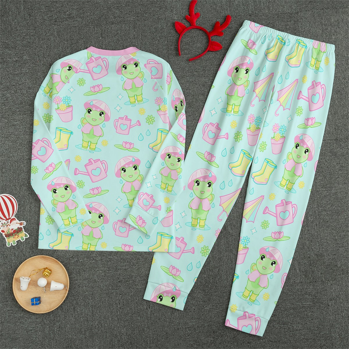 Rainy Day Froggy Unisex Pajama Set