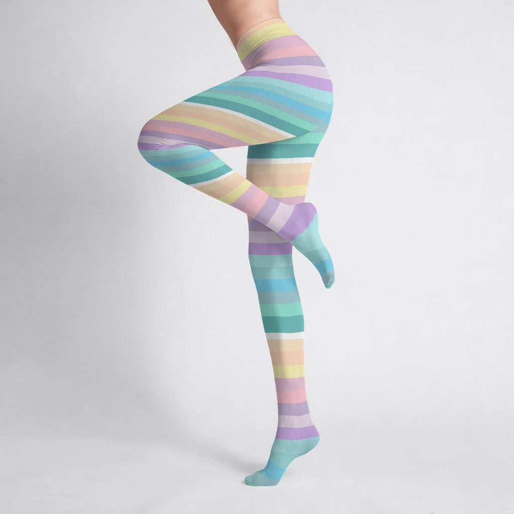 Pastel Candycore Stretch Tights