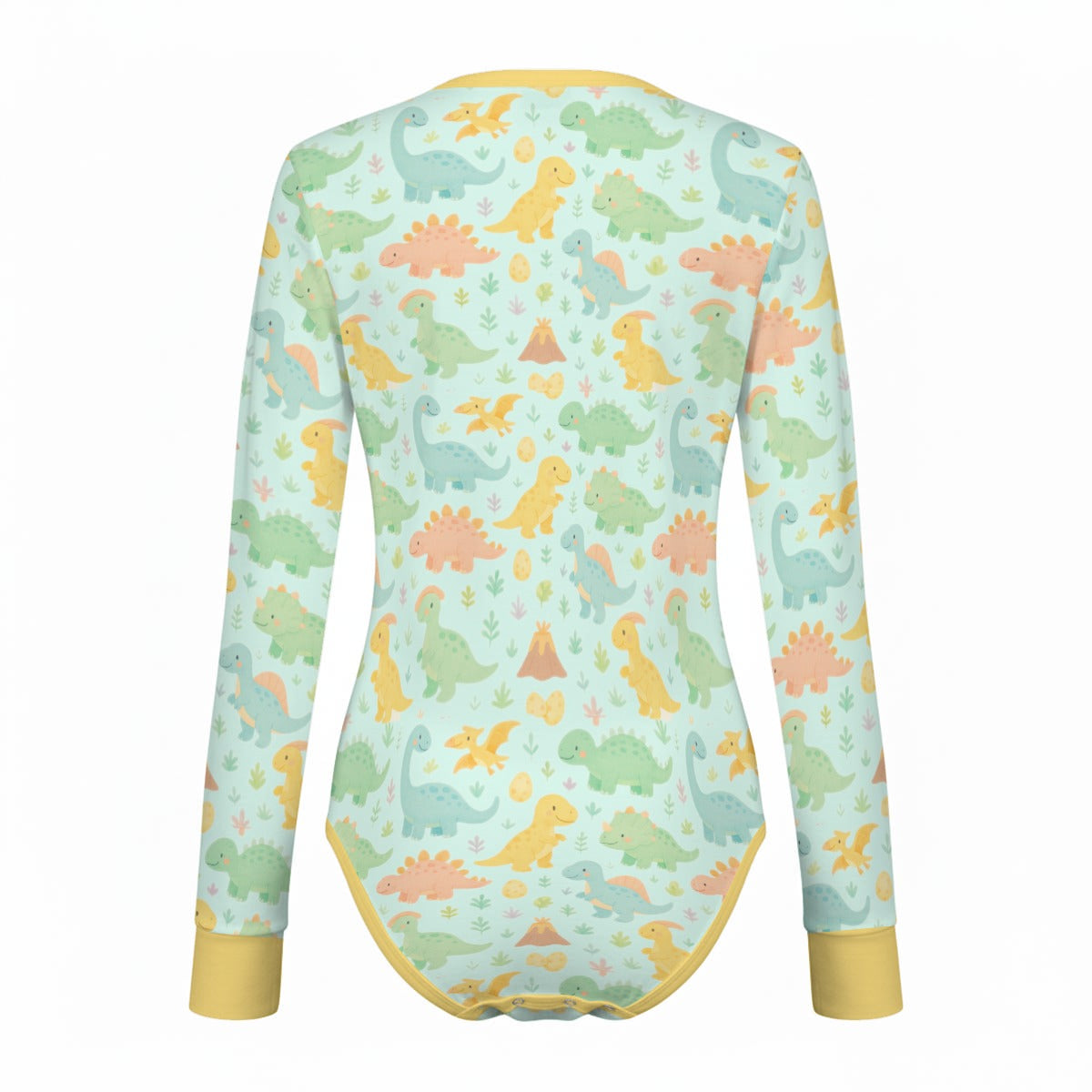 Dino Dreamland Long Sleeve CuddleSuit