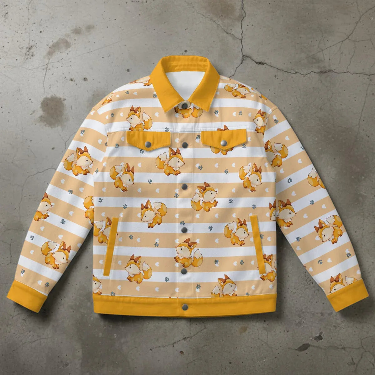 Furtastic Fox Unisex Collared Jacket - Puppy's Aesthetics