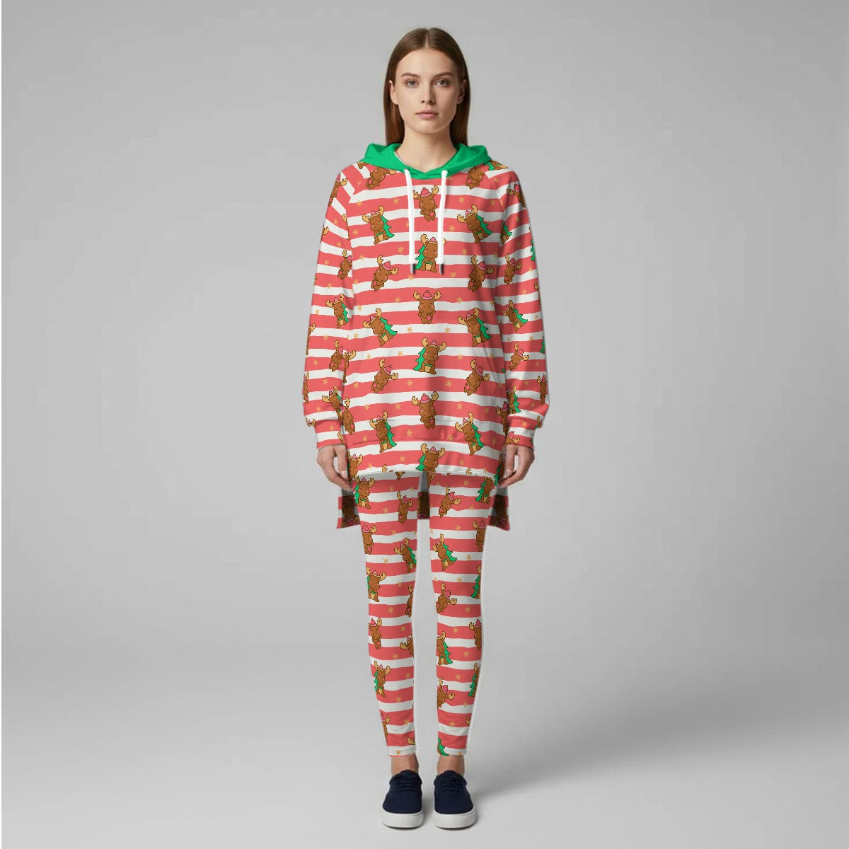 Merry Moose Stretch Hoodie Set