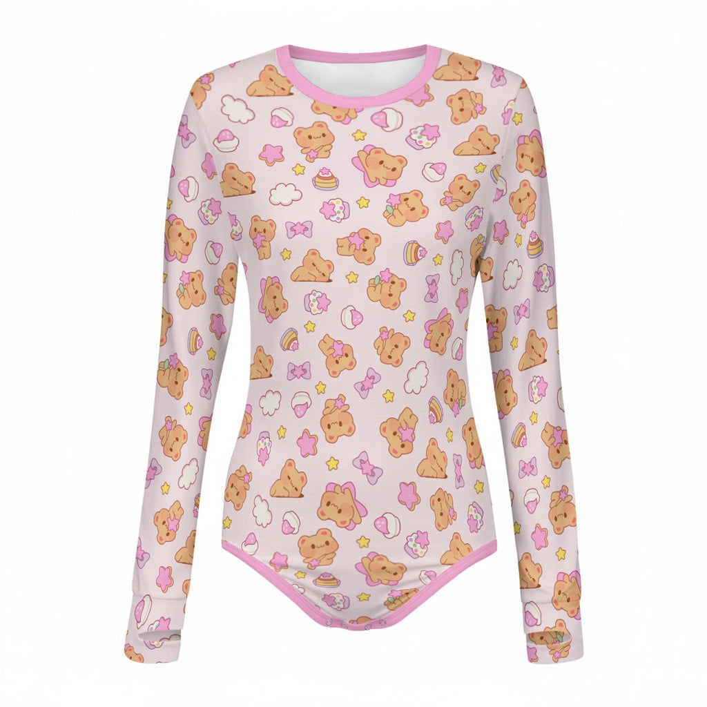 Bearly Adorable Long Sleeve CuddleSuit