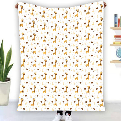 Adorable Giraffe Soft Flannel Blanket