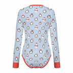 Penguin Parade Long Sleeve CuddleSuit