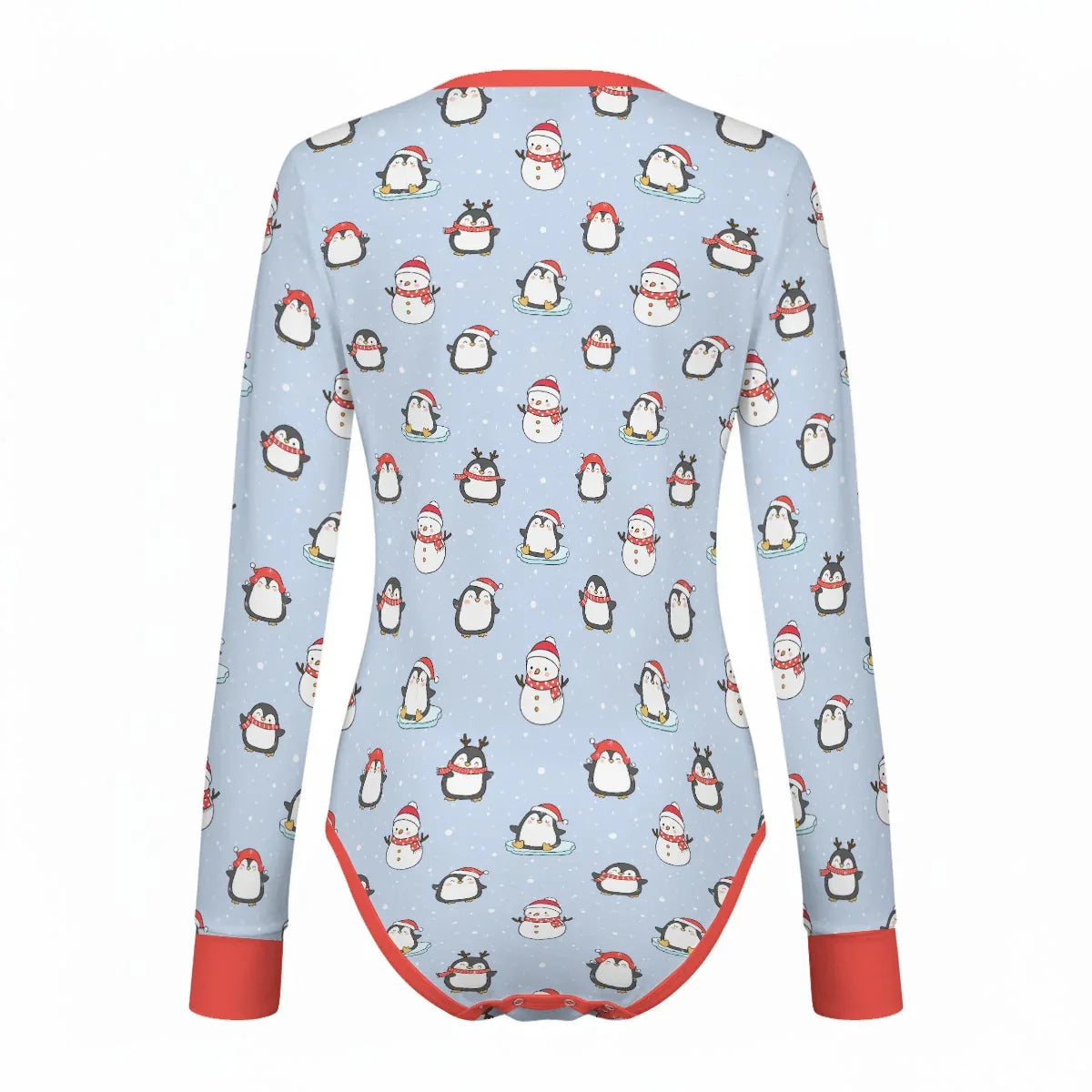 Penguin Parade Long Sleeve CuddleSuit - Puppy's Aesthetics