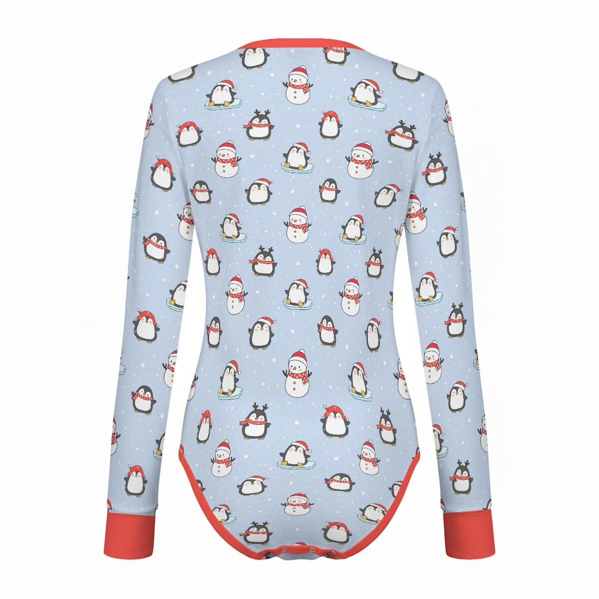 Penguin Parade Long Sleeve CuddleSuit