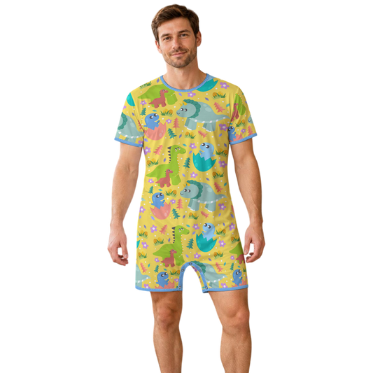 Dino Daydreams Play Snap Romper