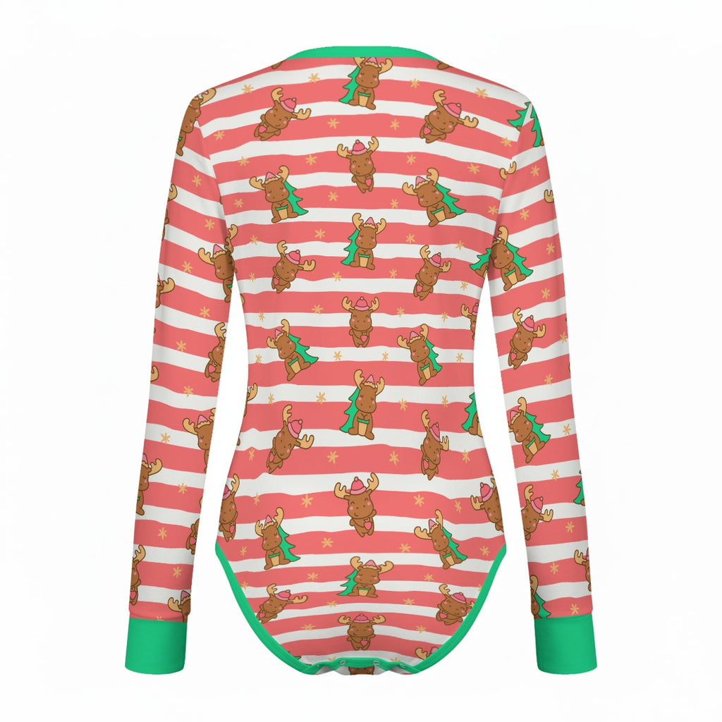 Merry Moose Long Sleeve CuddleSuit